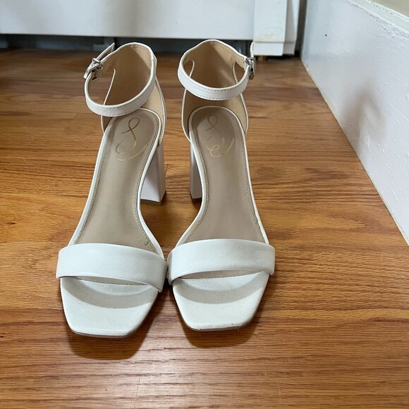 Sam Edelman Daniella White Heel Size 8 - Picture 1 of 4
